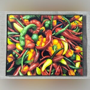 Hot Peppers Framed Photo Art